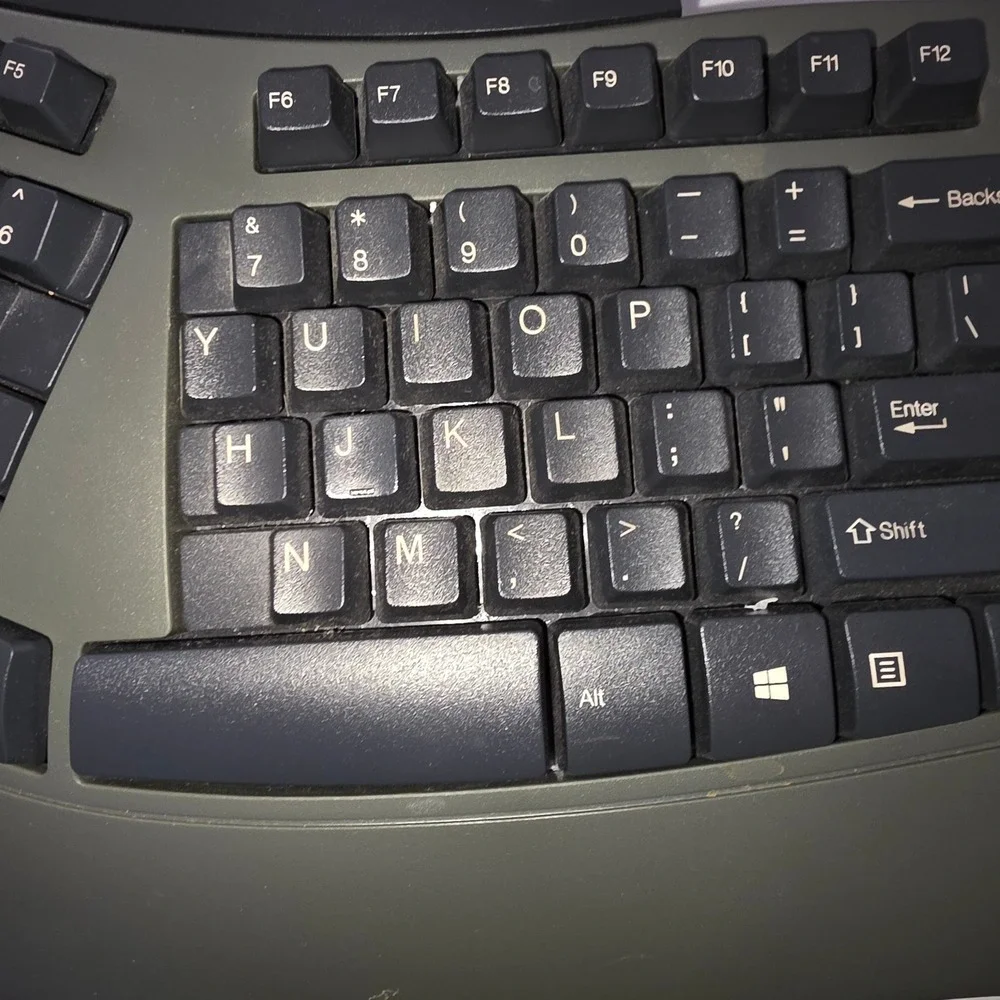 Fellowes‎ Microban Split Ergonomic Wired USB Keyboard KU-9938 Gray Black 98915